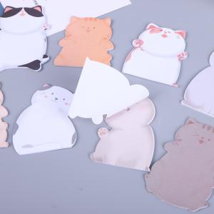 Cute Animal Cartoon Notepads Printed Custom Shaped Stationery Sticky Notes