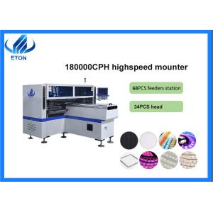 SMT Mounting Machine 34 Nozzles For 1.2m LED Batten/tube PCB Making Machine