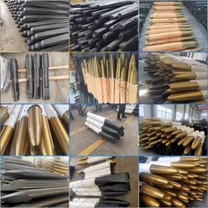 Excavator Hydraulic Rock Breaker Chisel 42Crmo Wedge Blunt Moil Point 140mm