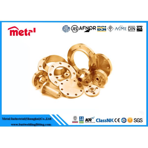 Quality Colored Alloy Copper Pipe Flange , Copper Floor Flange For Exchanger Shells wholesale