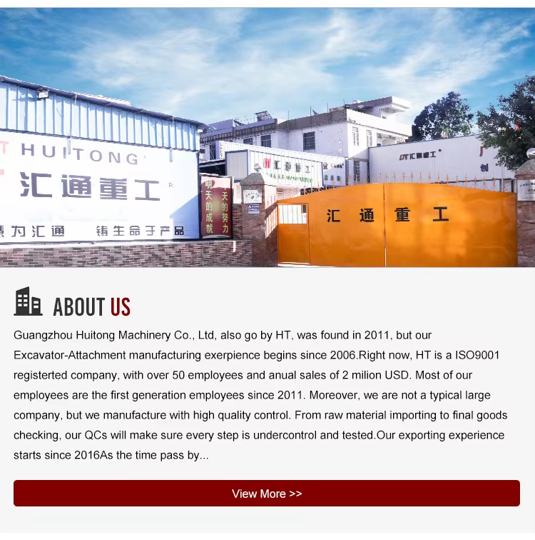 Huitong CE Certified/Customized Skeleton Bucket for 3-5 Ton Excavators