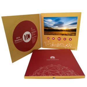 China Full Color Video Marketing Brochures With LCD Screen 256MB Memory 1024×600 Resolution on sale