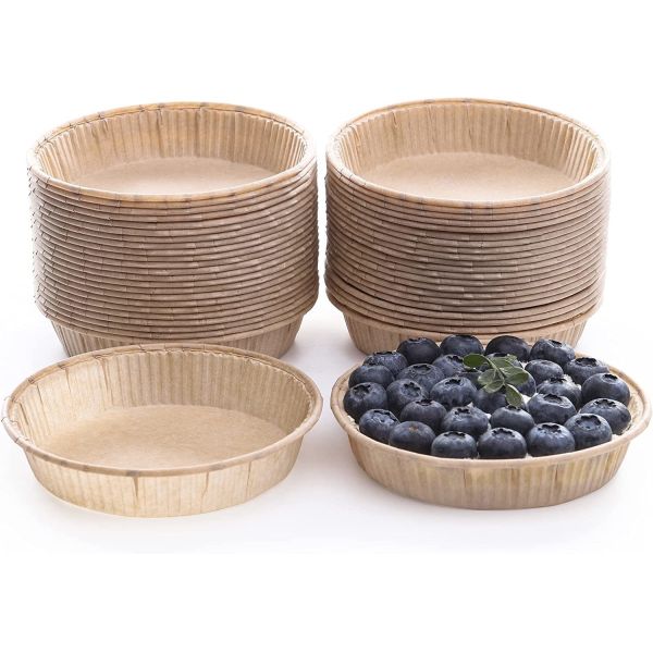 Quality Mini Baking Paper Pie Pan Tart Mold Pie Wood Pulp wholesale