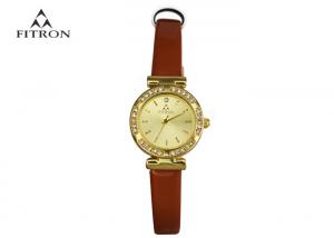 China Classic Style Diamond Bezel Watch , Beautiful Small Face Ladies Watches on sale