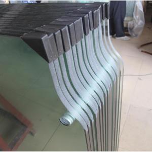 Toughened Curve Tempered Glass 12mm SGCC Certificated For Office Wall