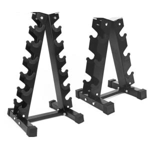 A-frame dumbbell rack stand for home gym fitness 6 tier weight rack for