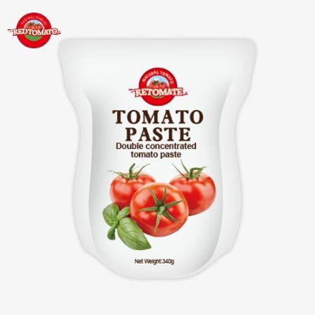 Quality The 340g Stand-Up Sachet Of Tomato Paste Meets ISO HACCP And BRC Standards For Factory Pricing Compliance wholesale