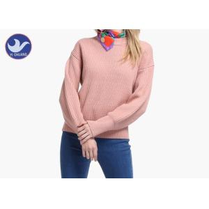Winter Acrylic Wool Thick Womens Knit Pullover Sweater Drop Shoulder Jumper