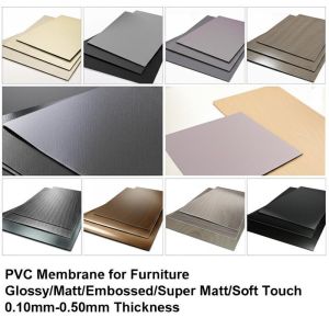PVC Membrane for Furniture Glossy/Matt/Embossed/Super Matt/Soft Touch 0.10mm-0.50mm Thickness