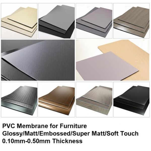Quality PVC Membrane for Furniture Glossy/Matt/Embossed/Super Matt/Soft Touch 0.10mm-0.50mm Thickness wholesale
