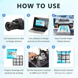 DIY 9 Panel Sublimation Cushion Cover Printable Customized Design Blank