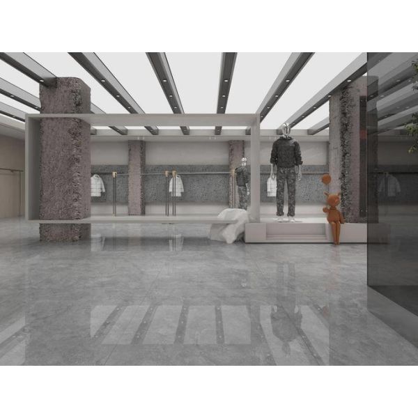 Gray Polished Glazed Porcelain Tile 1200x1200mm AAA Grade