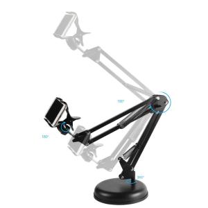 Foldable Double Spring 16cm Tripod Stand Mobile Holder