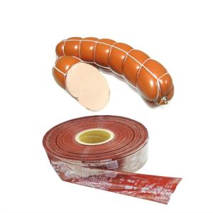 Moistureproof Customs Logo Flexography Printing Plastic Sausage Casing