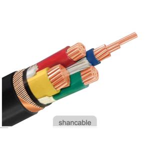 Customized PVC Insulated Cables 600 / 1000V Rated Voltage With Three Half Core