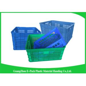 Vegetable And Fruit Apple Plastic Food Crates for Supermarket Heavy Duty