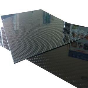 China High Gloss Cosmetic Surface  Carbon Fiber Plate 400 X 500mm 4mm on sale