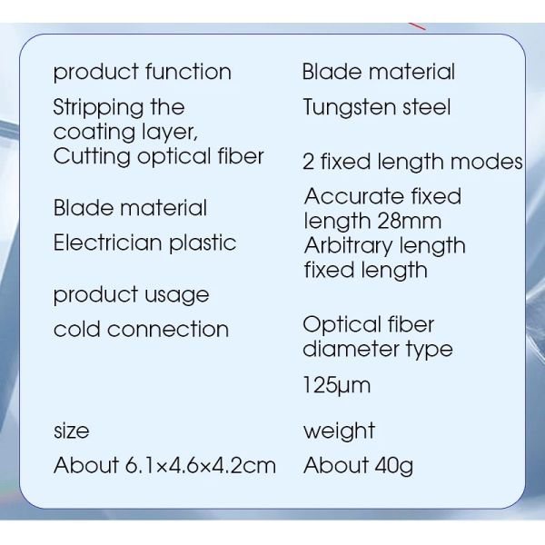 High Precision Mini AUA-X01 Fiber Optic Cutter Made in for Cold Splicing Applications