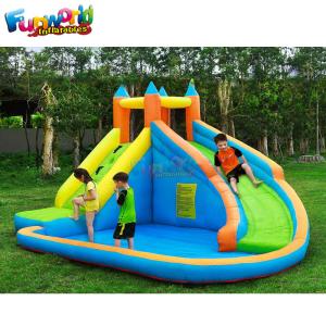 Fire - Retardant Backyard 0.55mm Outdoor Inflatable Water Slides