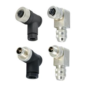 A B C D Coded 3 5 8 12pin M12 Sensor Connector Male / Female Straight / Right
