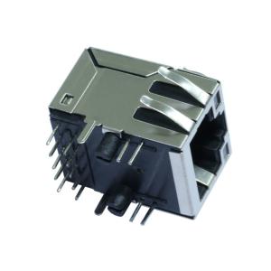 ARJM11C7-811-JA-ER2-T Single Port RJ45 Modular Jack Connector 5G Tab Up