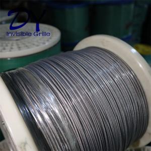 316 Wire 2.0mm Invisible Balcony Shield With Nylon Coating Security