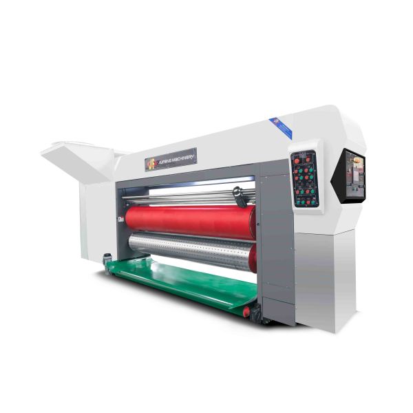 Quality All Computer Controled G6-1224 Corrugated Cardboard Pressure Free Feed Structure Lead Edge Vacuum Transfer 4 Color Printer + Slotter + Die Cutter + Vibrator + Stacker wholesale