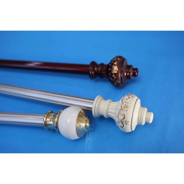Decorative Zinc Alloy Galvanized Pipe Curtain Rod 5 Metre 0.3mm