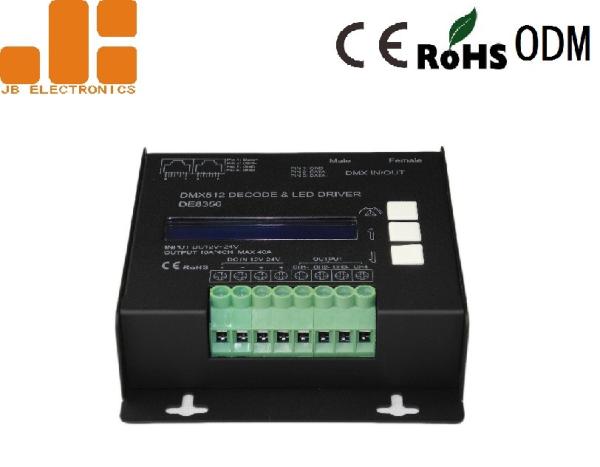 Constant Voltage DMX512 LED Dimmer Controller With PWM Signal Max 10A*4CH