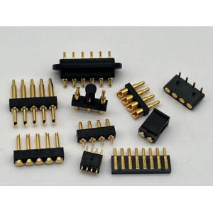 2.54mm High Current Pogo Pin Connector Female 2x7P Gold Plated H2.5 SMT Type For