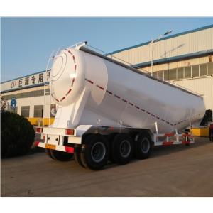 3-Axle Bulk Cement Tanker Semi Truck Trailer with 4'' Rubber Hose Discharge Pipe