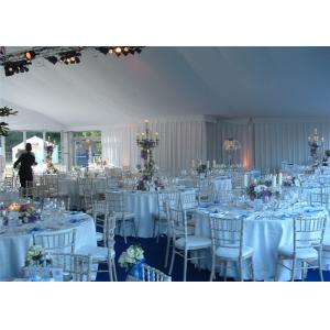 300 People High Peak Waterproof Fabric Royal Wedding Banquet Tent With Carpet