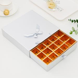 Personalised Truffle Chocolate Box Paperboard Sliding Drawer CMYK Printing