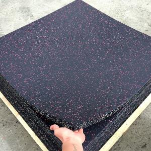 Anti Microbial Rubber Floor Tiles 10 - 20mm Rubber Mats For Home Gym