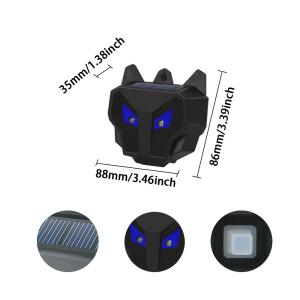 Solar Powered Red LED Lights Cockroach Trap and Raccoon Deterrent for Home