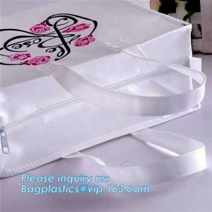 Recycled laminated pp non woven bag with customized logo, Reusable T shirt tote