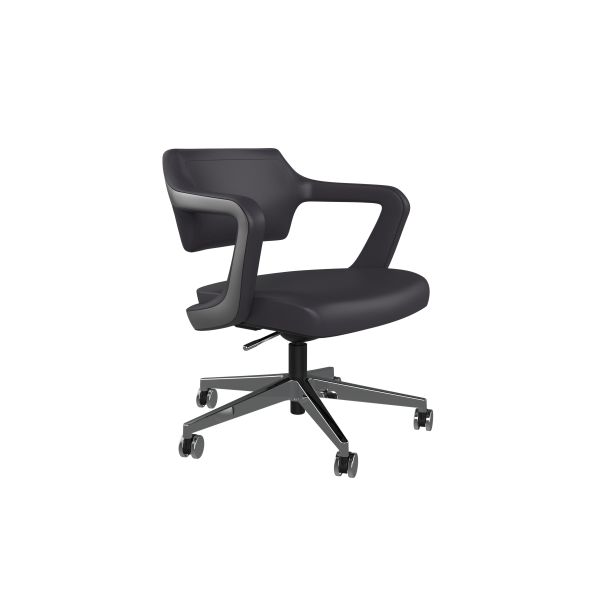 Quality Gaslift Low Back Executive Black Swivel Chair Butterfly mechanism 610mm wholesale