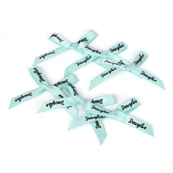 Printed Grosgrain Ribbon with Logo for Bows Decoration DIY Crafts underwear ribbon bow Business Custom Customized Hair Eco