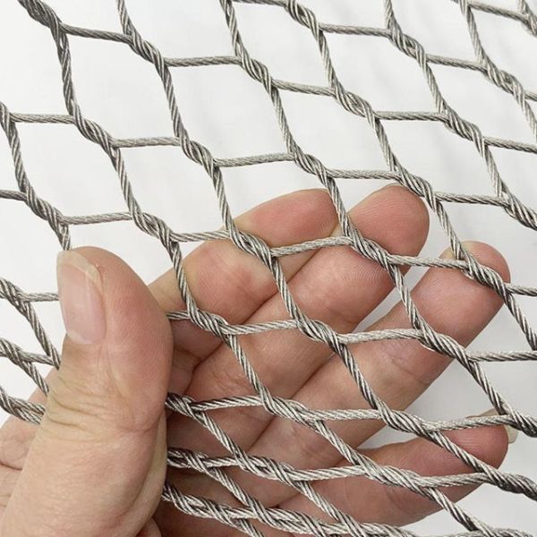 50mm Flexible Stainless Steel Zoo Mesh For Animal Enclosure Fence