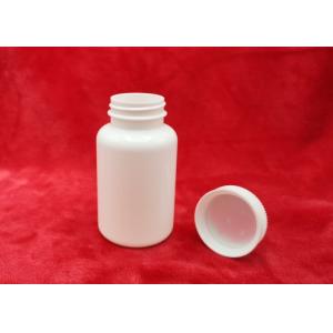 HDPE 150ml Plastic Pill Bottles Full Set With Cap / Liner White Color