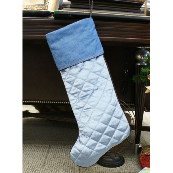 Polyester / Velvet Christmas Stocking , Modern Style Custom Christmas Stockings