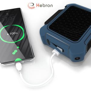 China 6000mAh Rechargeable Hanging Waist Fan Portable Mini Multifunctional Cooling Night Light on sale