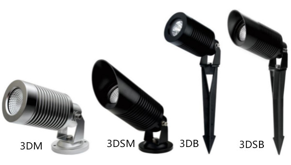 12W LED Landscape Spotlight With Aluminum Anodized Finishing Housing
