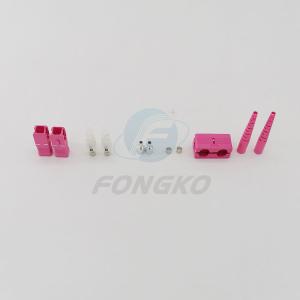 Pink 2.0mm OM4 Duplex Multimode Sc Apc To Sc Upc Adapter