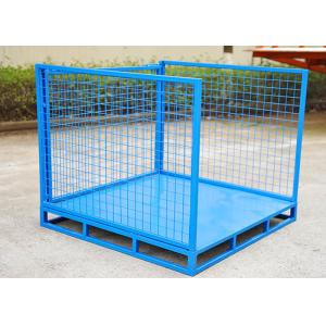 Detachable Side Pallets Cage Stillage Crates With Wire Mesh Panel