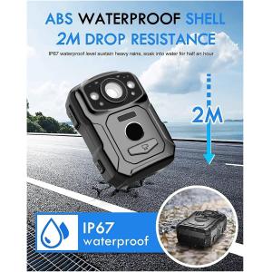 4K Resolution IP68 Wifi Body-Worn Cameras H.264/H.265 Video Encoding with NFC