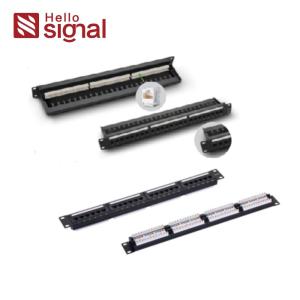 China UTP CAT5E Unshielded Patch Panel CAT5E  24 Ports patch panel UTP Keystone Jacks PATCH PANEL on sale