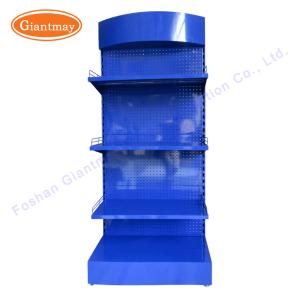 Perforated Sheet Metal Pegboard Display With Hooks Tool Stand