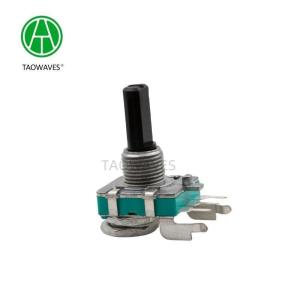 Insulated Shaft 16mm 3 Pin Rotary Encoder With Push Button Shock Vibration