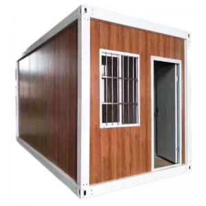 China Galvanized Steel Frame Prefab Wooden Container House for Manufactured Portable Hotels on sale